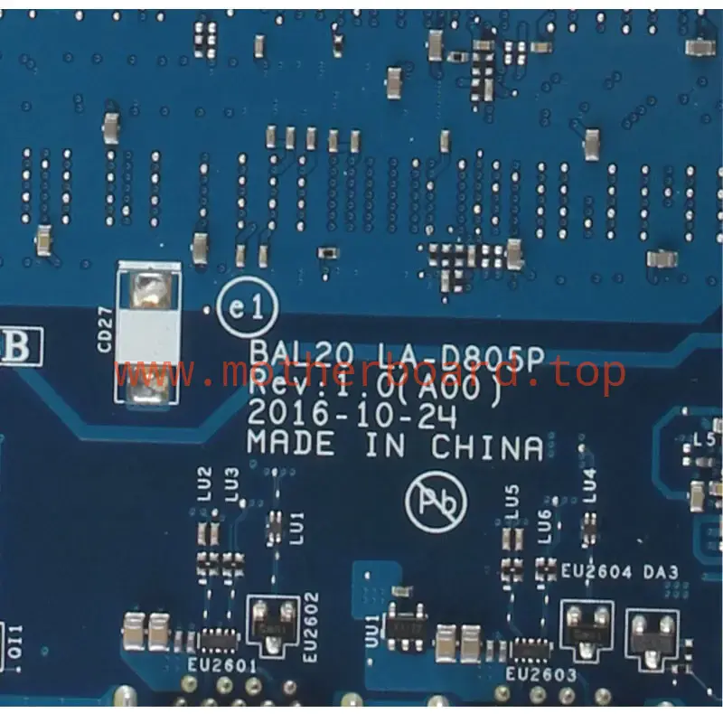 FOR DELL inspiron 15 5567 Motherboard Tested LA-D805P 5000 06682Y i3-6006U 6682Y 4