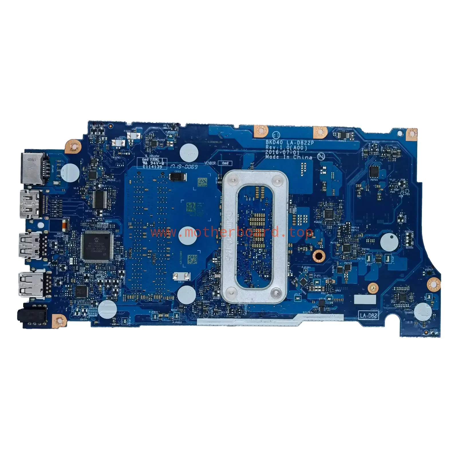 0Y7Y9H For Dell Latitude 5340 Laptop Motherboard BKD40 LA-D822P i3-6006U