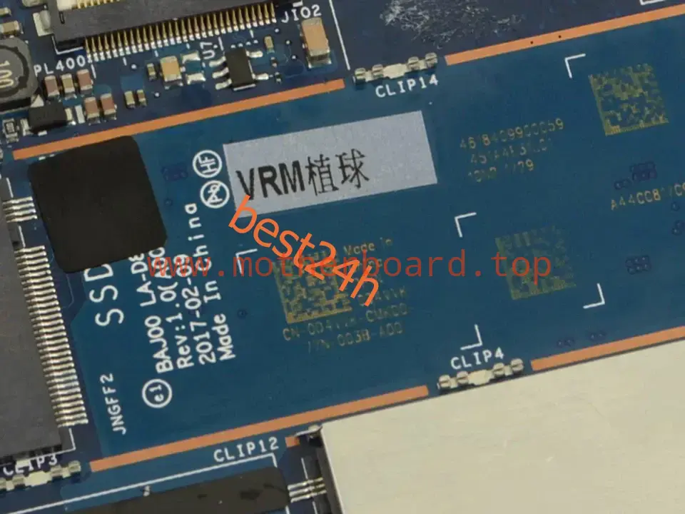 0D4VVK D4VVK FOR DELL Latitude 5285 Motherboard 4GB i3-7100U LA-D891P Tested OK 3