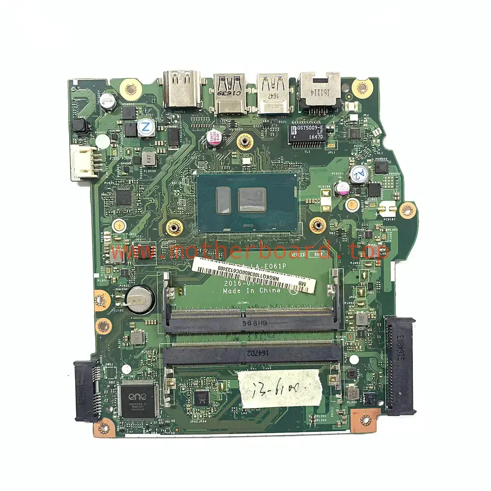 LA-E061P For Acer Aspire ES1-572 Motherboard I5-7200U i3-6006U NBGKQ11003