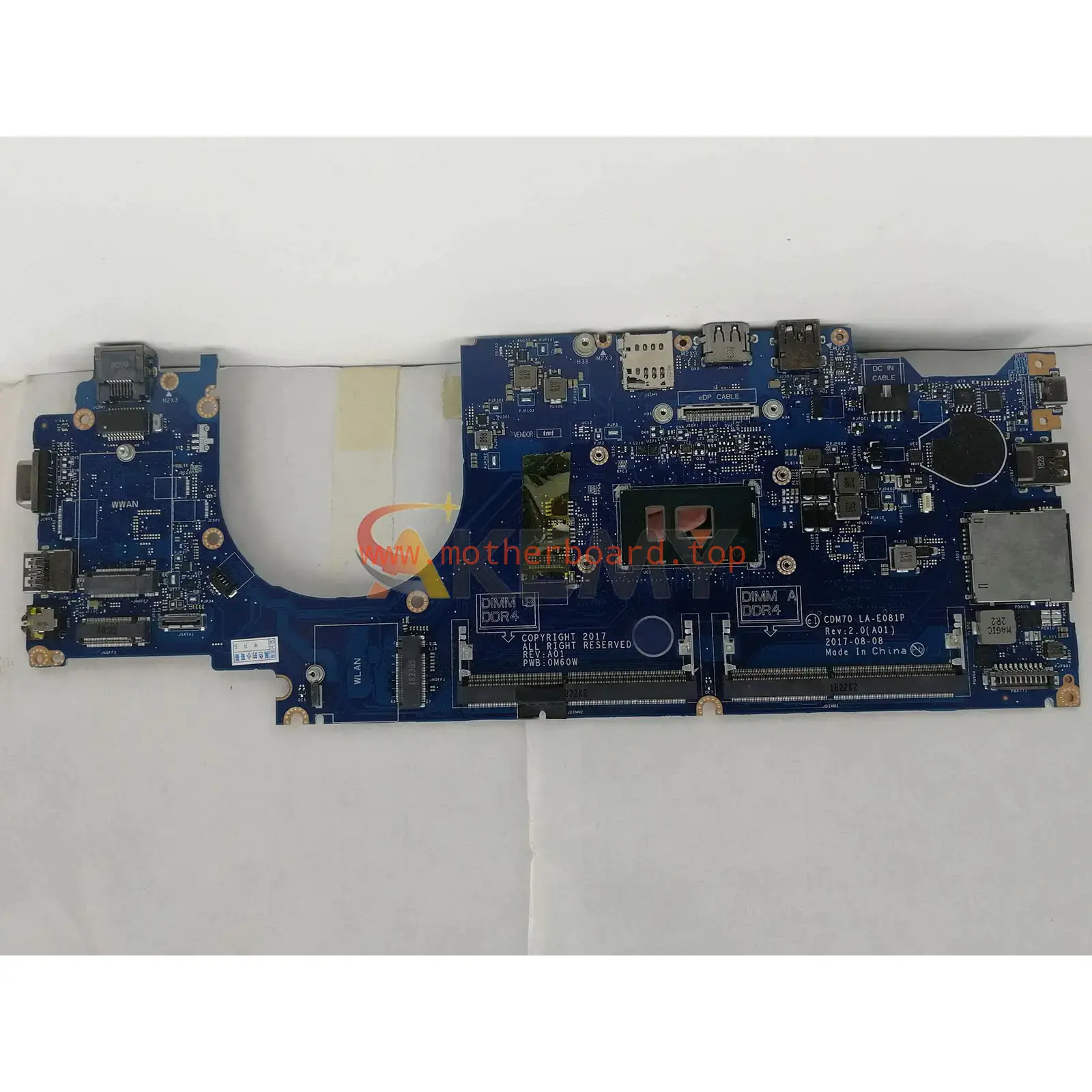 LA-E081P Laptop Motherboard For Dell Latitude 5480 E5480 04X333 0MFNP8 0W86DC 3