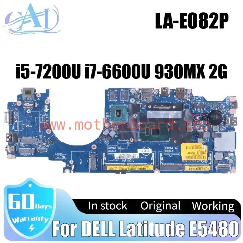 LA-E082P For DELL Latitude E5480 Laptop Motherboard 06JP6M 0VD6TR I5 I7 930MX 2G