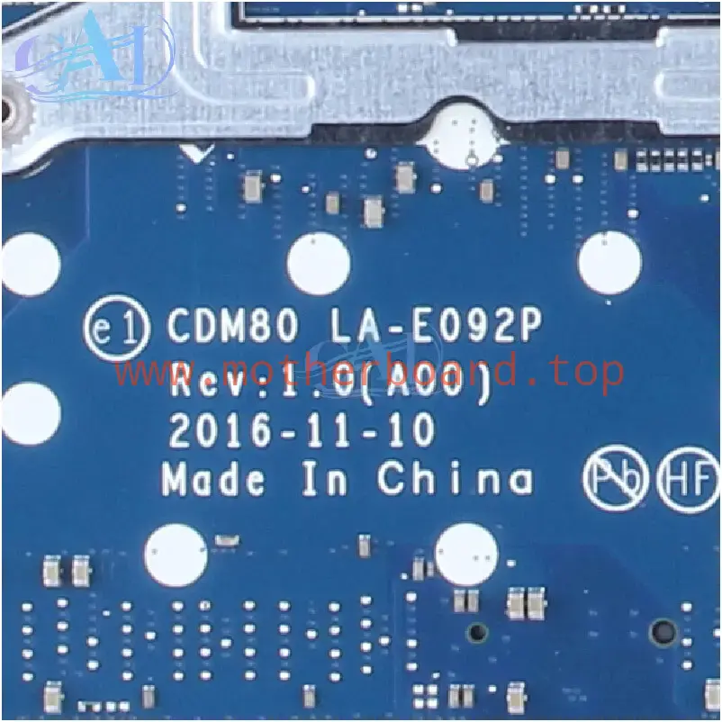 LA-E092P For DELL Latitude 5580 Laptop Motherboard 07W357 07RD9D i5 i7 930MX 2G 3