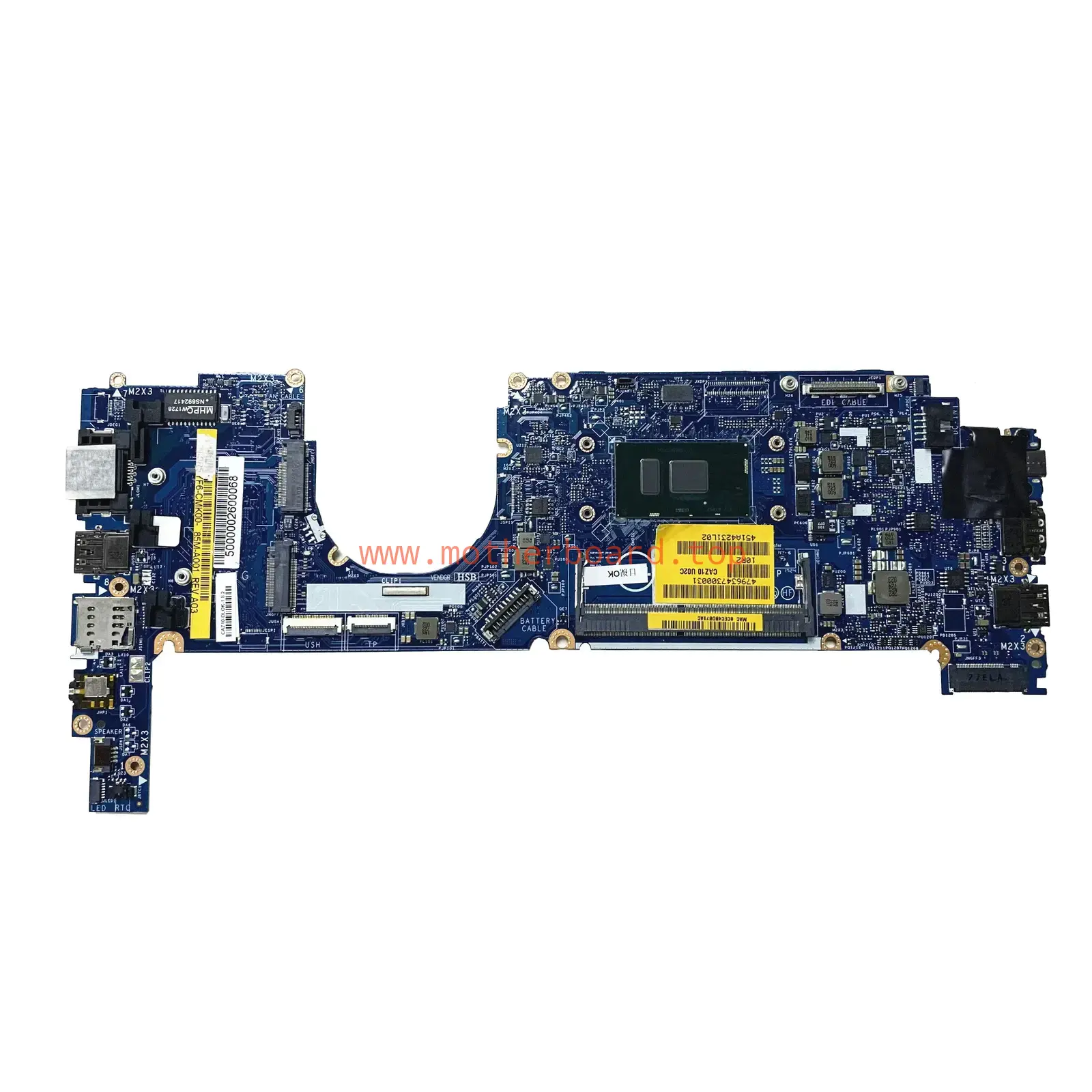 For Dell Latitude 7280 Laptop Motherboard With I7-7600u CAZ10 LA-E121P 0R5YF6