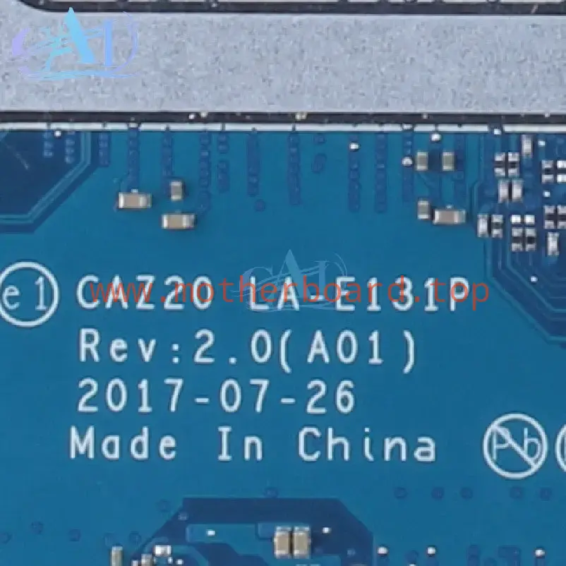 LA-E131P For DELL Latitude 7480 E7480 Laptop Motherboard 0FFTYF SR2F1 I7-6600U 3