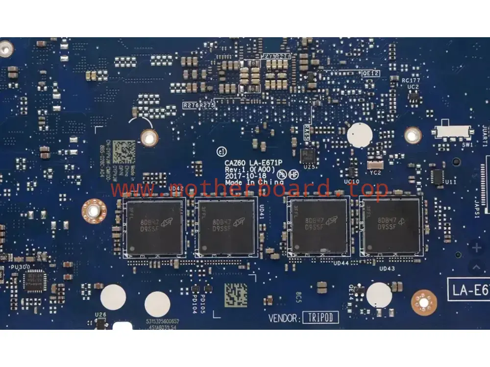 For Dell XPS 13 9370 Motherboard i5-8250U I7-8550U 8G 16G LA-E671P CN-0YPVJW 4
