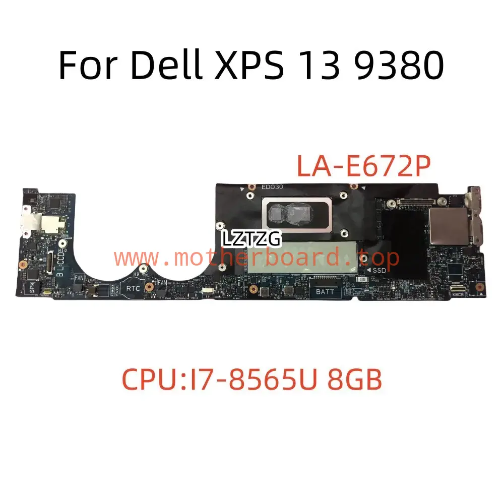LA-E672P For Dell XPS 13 9380 Motherboard I7-8565U 8G CN-05F77F 100% Tested OK