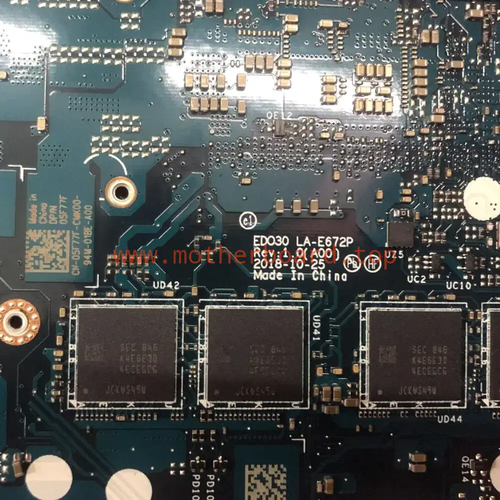 LA-E672P For Dell XPS 13 9380 Motherboard I7-8565U 8G CN-05F77F 100% Tested OK 3