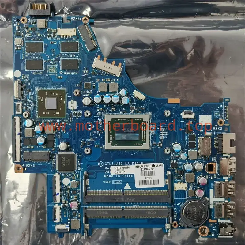 For HP Pavilion 15-BW Laptop Motherboard LA-E831P 924726-001 924726-601 *mp