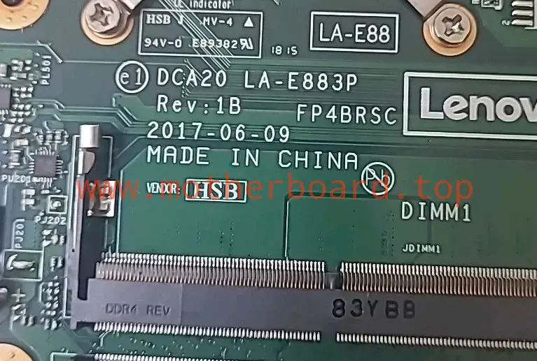 💻Not Working-Lenovo IdeaCentre Motherboard w/HeatSink For Parts LA-E883P/DCA20 3