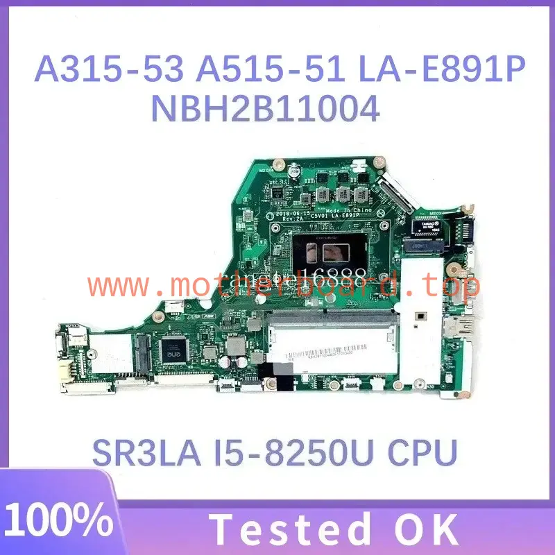 Motherboard For Acer Aspire A315-53/53G LA-E891P With i3 i5-7th/8th Gen 4GB-RAM 2