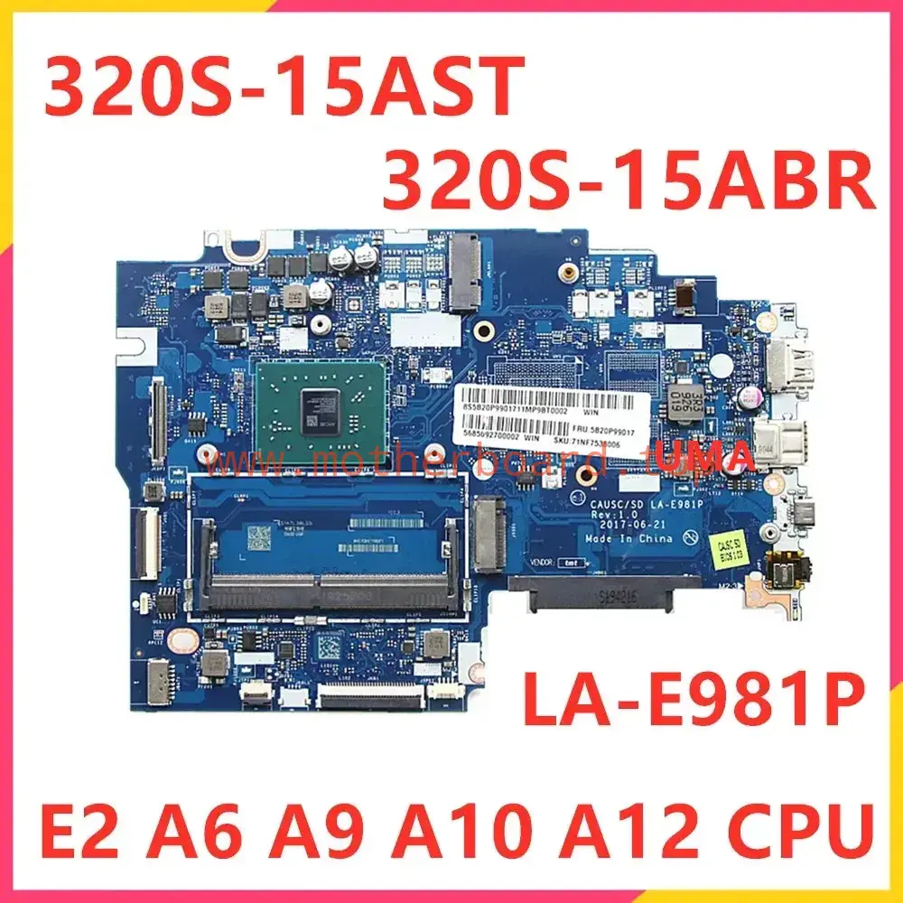 LA-E981P For Lenovo Ideapad 320S-15AST/15ABR Motherboard With CPU R17M M12G GPU 2
