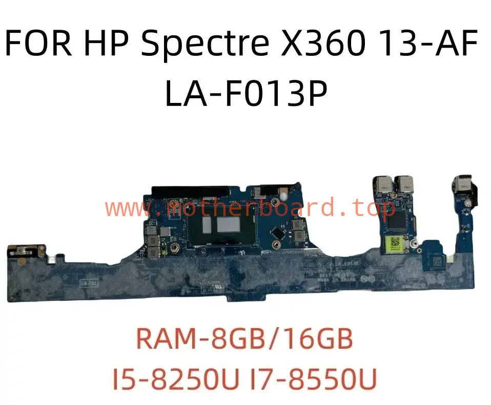 LA-F013P Motherboard for HP Spectre x360 13-AF i5/i7 8GB/16GB 941822-601 Tested