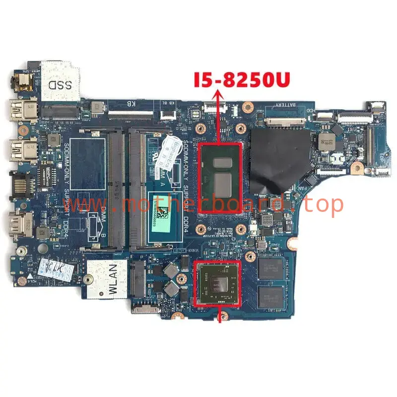 CN-0JPMY7 For Dell 14 3490 15 3590 15 5570 Laptop Motherboard LA-F115P I5-8250U 3