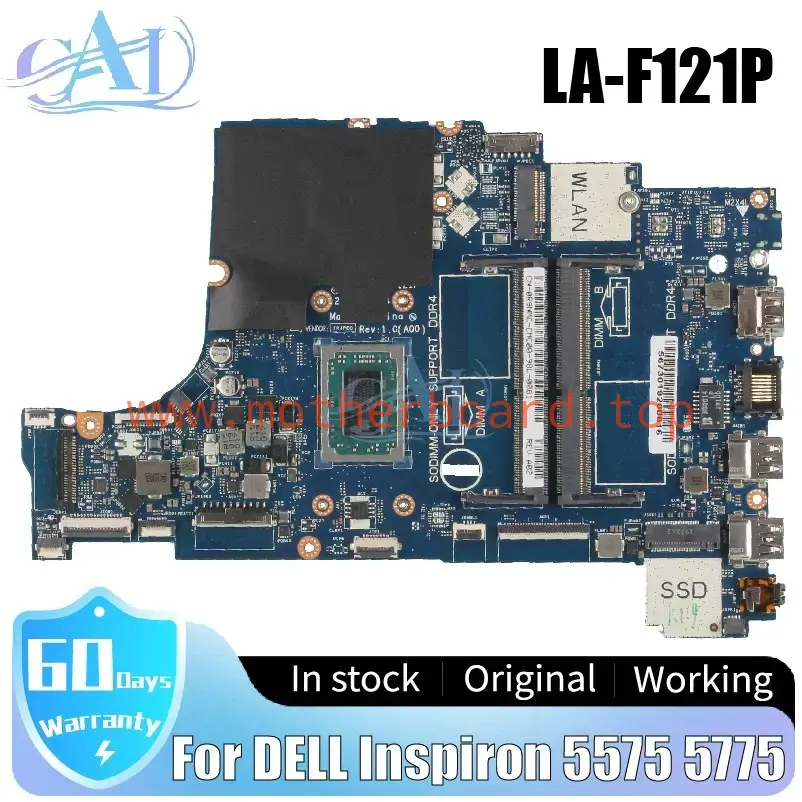 LA-F121P For DELL Inspiron 5575 5775 Laptop Motherboard YM2200 YM2300