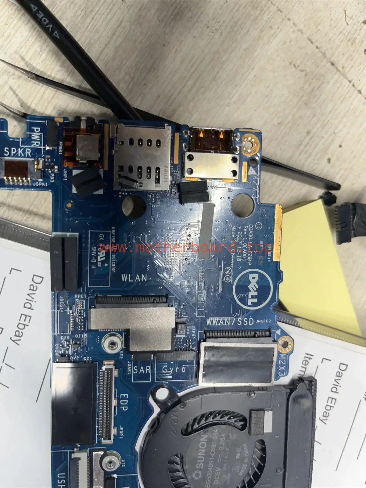 0XMNM2 XMNM2 For DELL Latitude 7390 Motherboard with I5-8250U CPU DDA30 LA-F291P 2