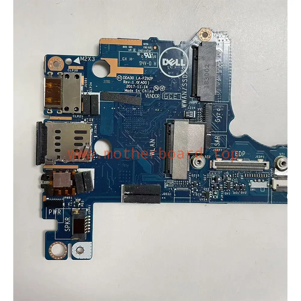 For DELL Latitude 7390 2-in-1 Motherboard i7-8650U 16G LA-F292P 02WCVJ Tested OK 3