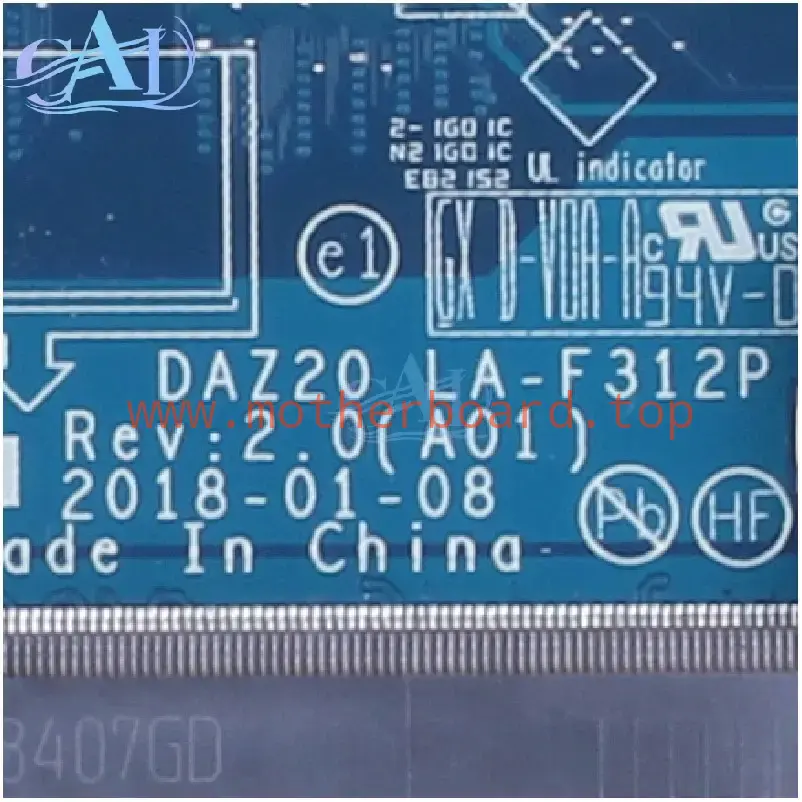 LA-F312P For DELL Latitude 7290 7390 Laptop Motherboard I3 I5 I7-7TH 8TH 0YDVVV 3