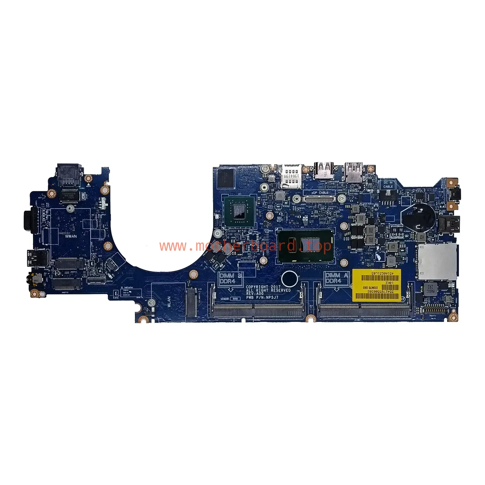 LA-F402P For Dell Latitude 5490 Laptop Motherboard i5-8350U i7-8650U 2G 940MX