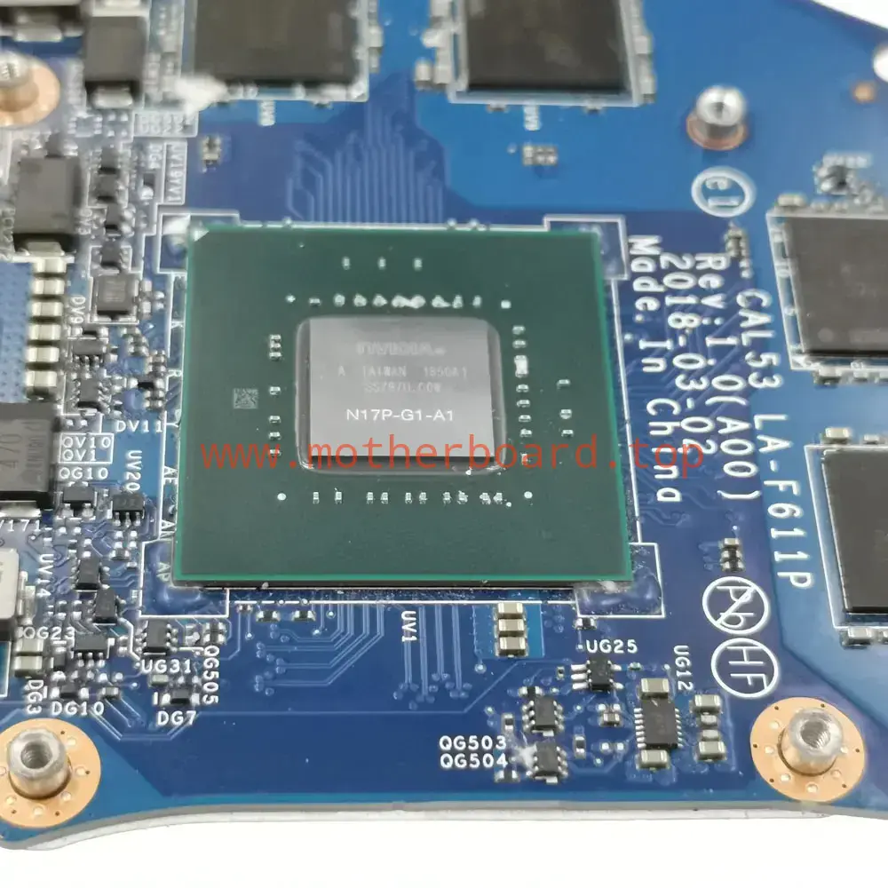 CAL53 LA-F611P For Dell G3 3579 3779 Motherboard i5-8300H i7-8750H GTX 1050Ti 4