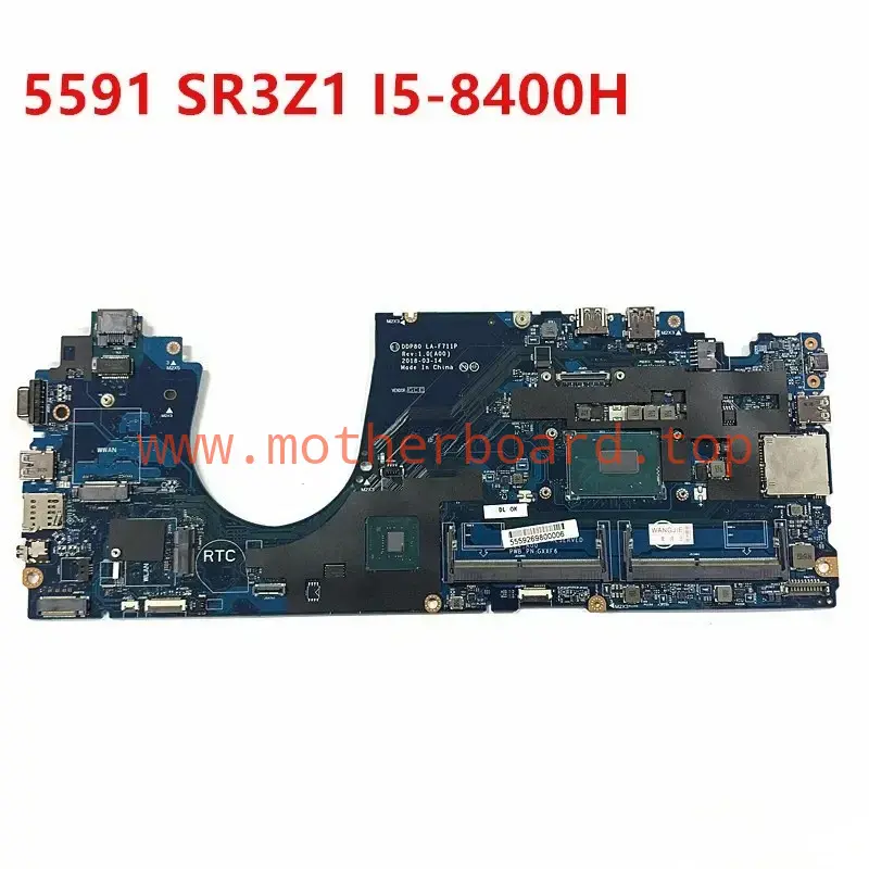 Laptop Motherboard For DELL Latitude 5591 Mainboard LA-F711P 0DMR52 04MVFR I5 I5