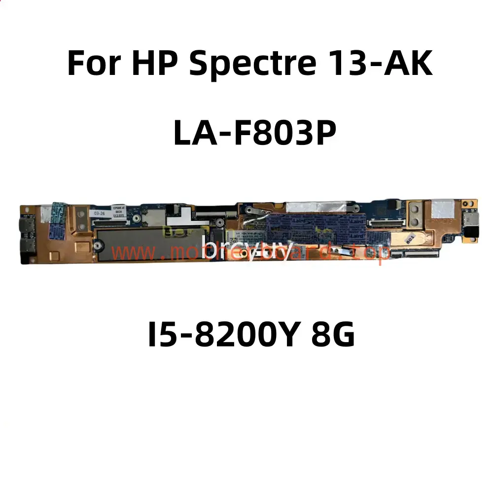 LA-F803P For HP Spectre 13-AK Laptop Motherboard l39697-601 i5-8200Y CPU 8GB-RAM