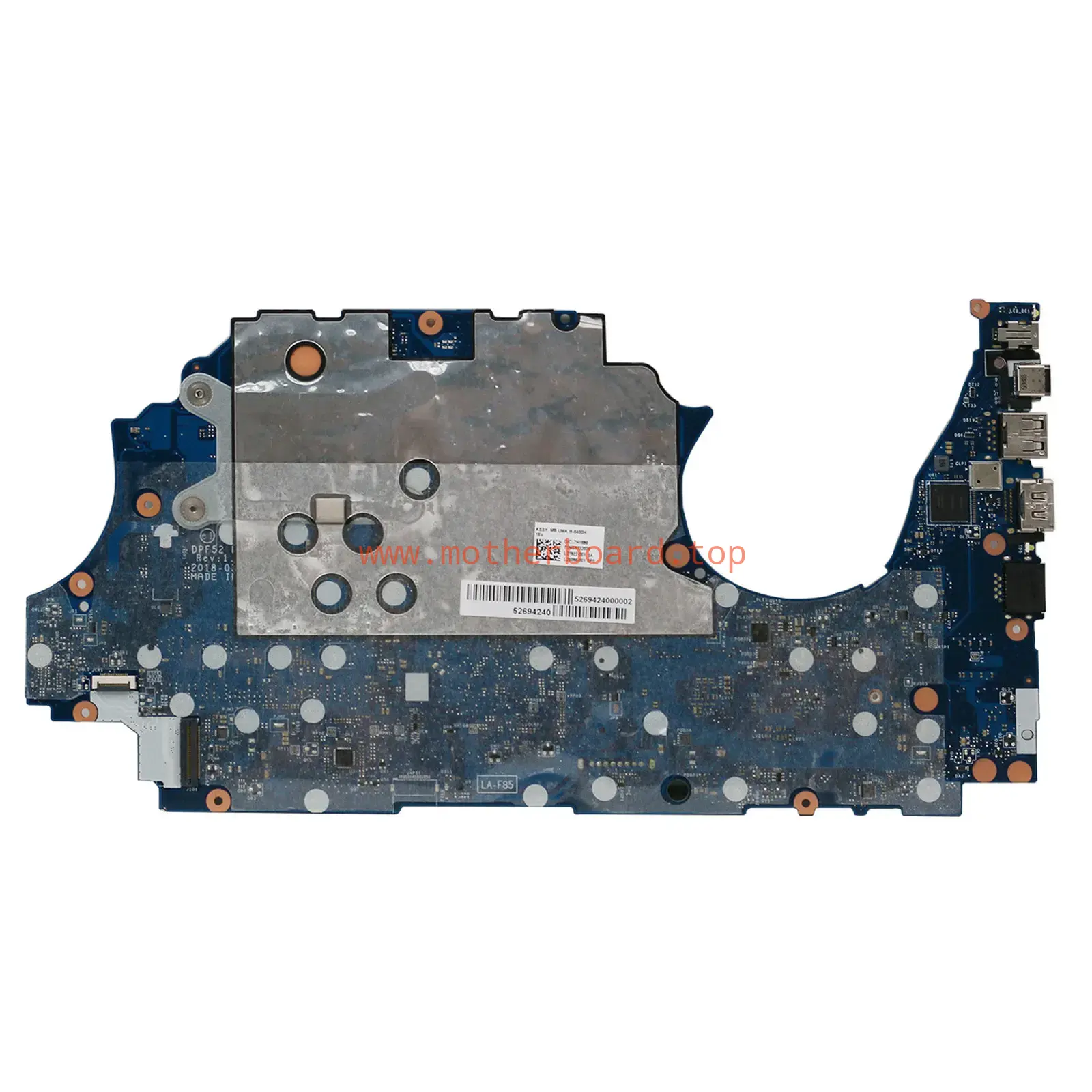 FOR HP Zbook 15V G5 Motherboard LA-F851P DPF52 L25093-001 I5-8300H I7-8850H 3