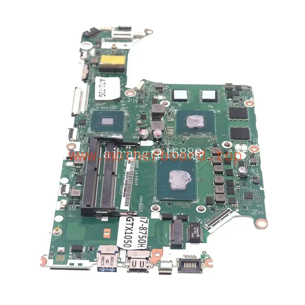 For ACER AN515-52 AN515-53 DH5VF LA-F951P Motherboard I7-8750H CPU GTX 1050 4GB 2