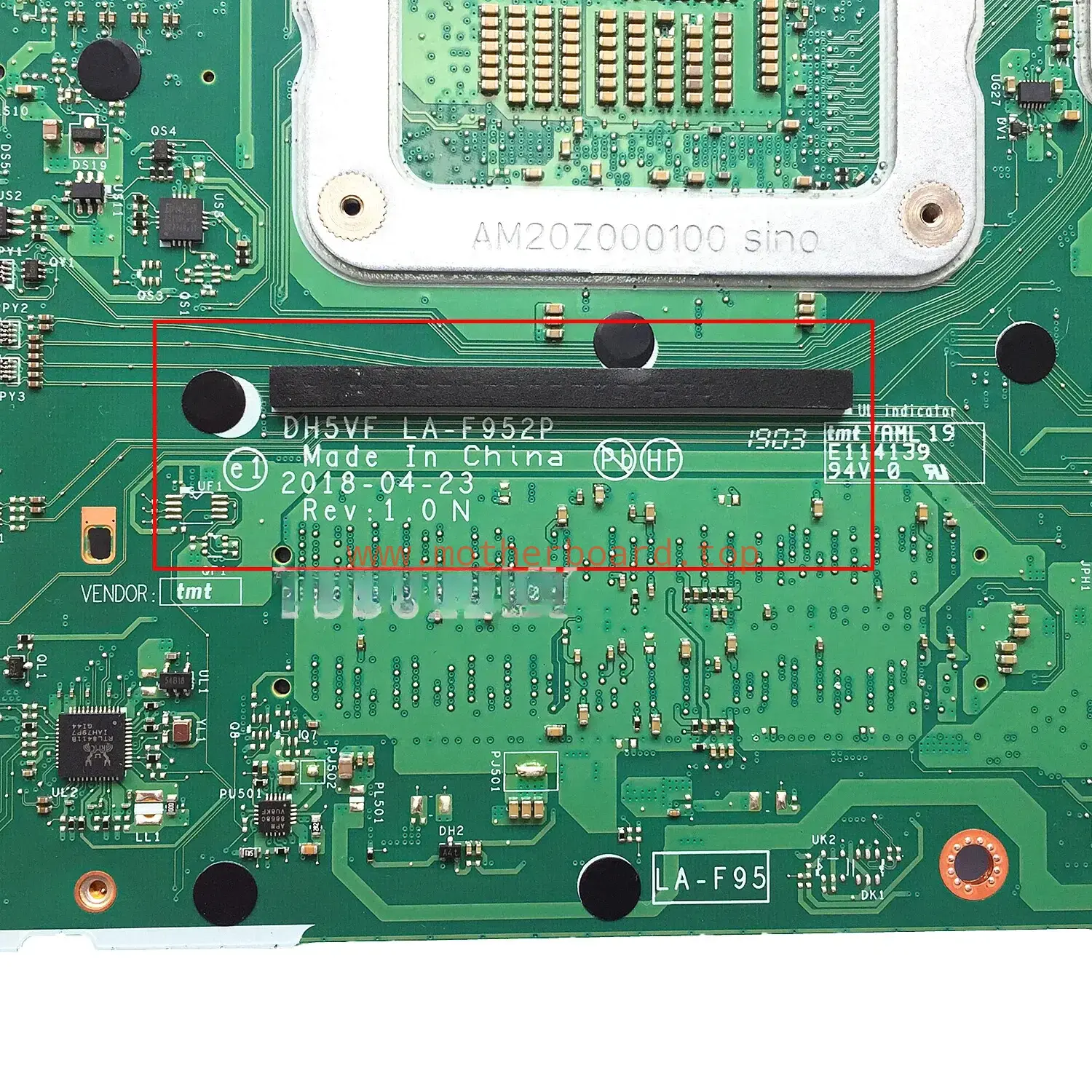 LA-F952P For ACER AN515-52 AN515-53 Laptop Motherboard i7-8750H GTX1050 3