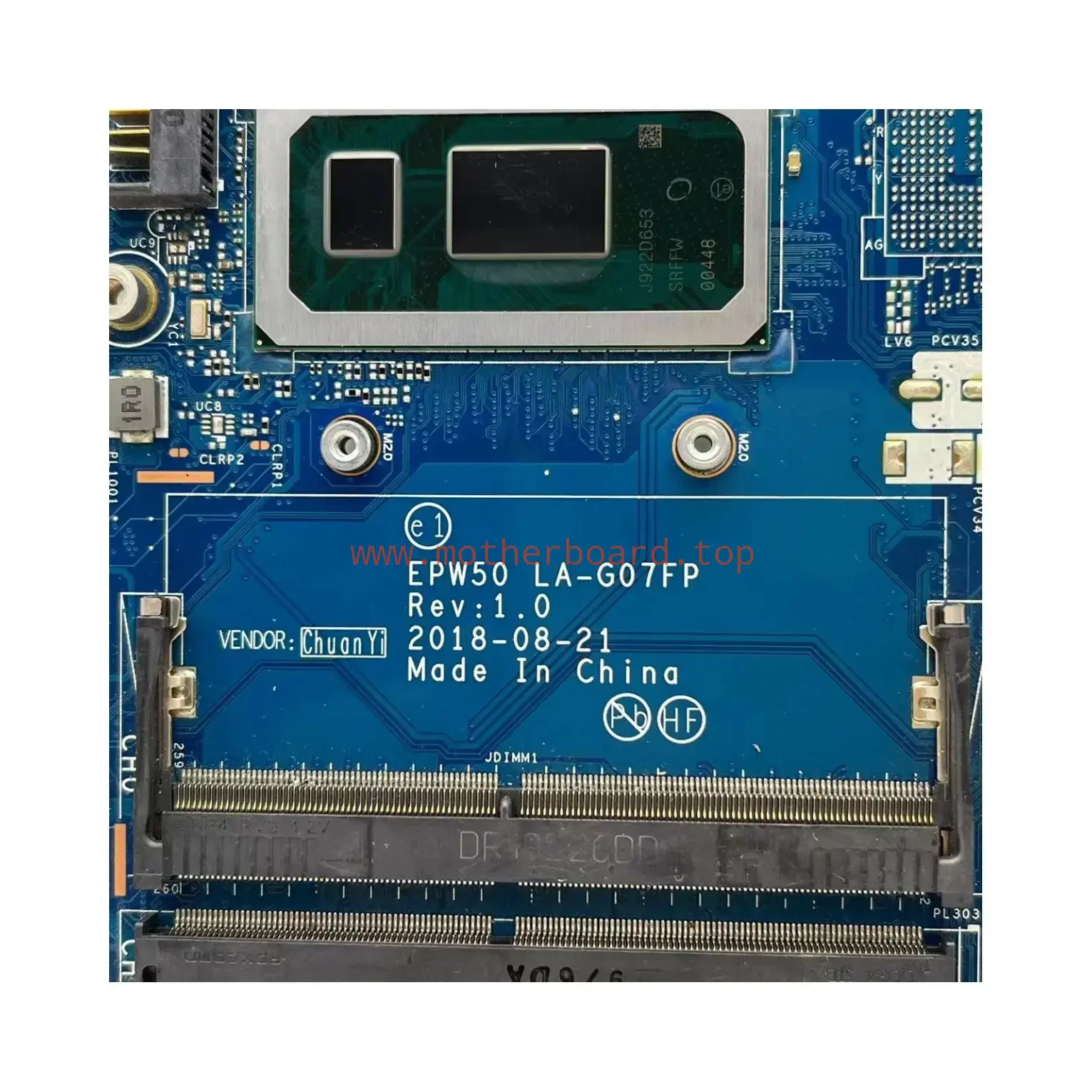 LA-G07FP For HP 15-DA Laptop Motherboard With i7-8565U CPU L52746-001 L52746-601 3