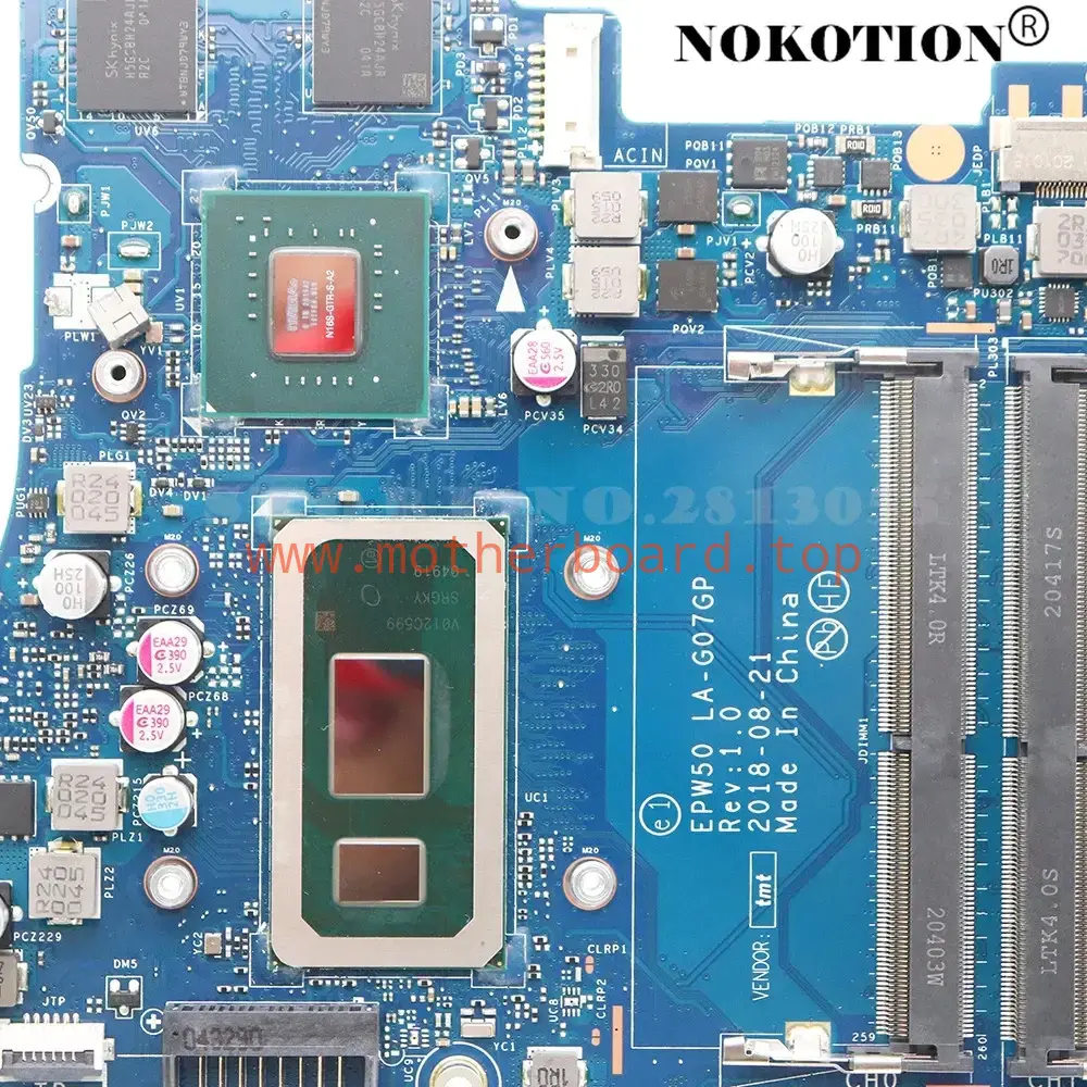 LA-G07GP For HP Pavilion 250 G7 256 G7 15-DA Motherboard I5/I7 CPU DSC MX130 4GB 4