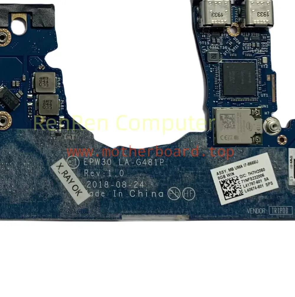 EPW30 LA-G481P For HP Spectre 13-AF 13T-AF Laptop motherboard 3