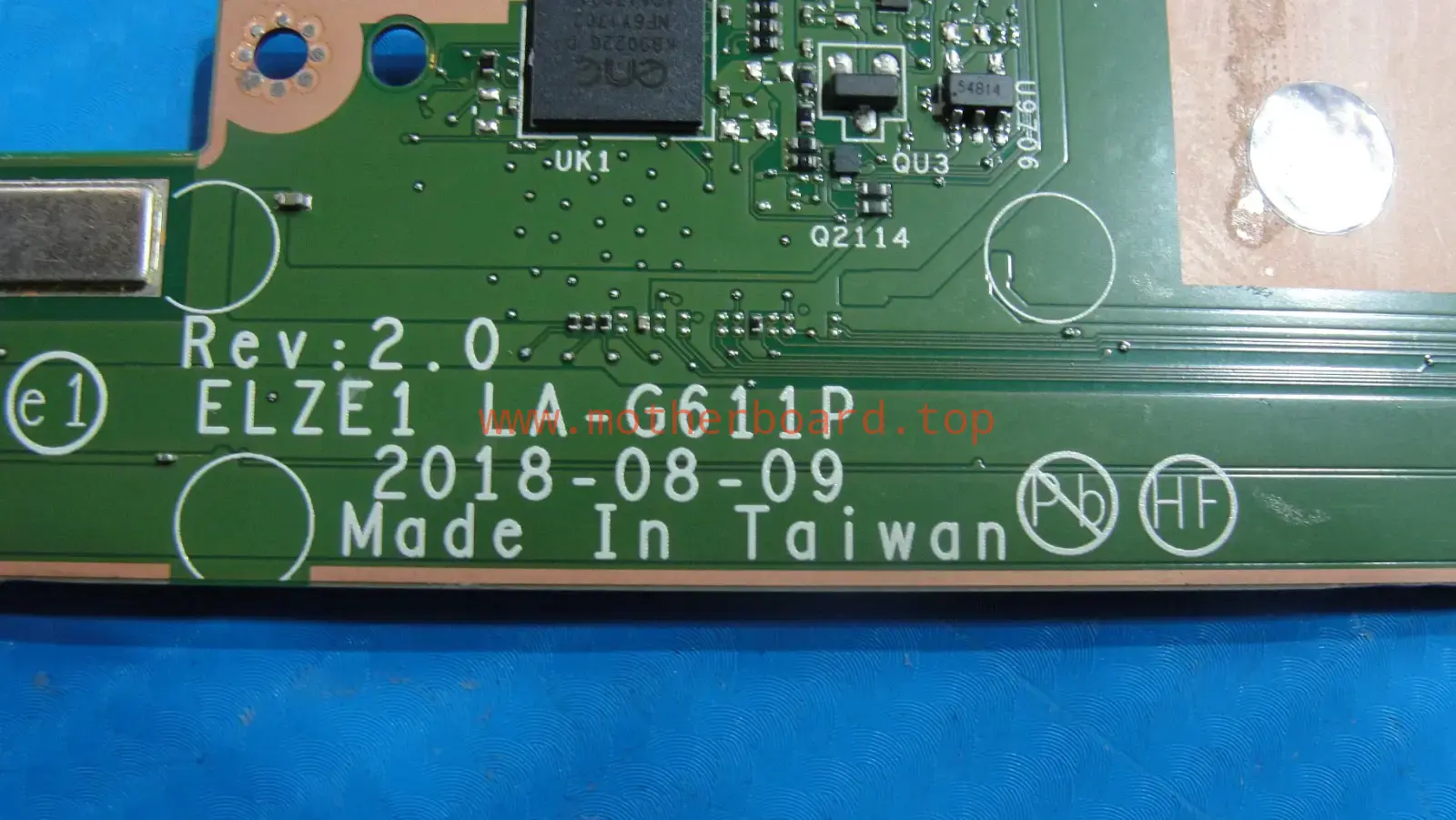 Lenovo Yoga C630-12Q50 12.5" Snapdragon 850 2.96GHz 8GB 630 Motherboard LA-G611P 3