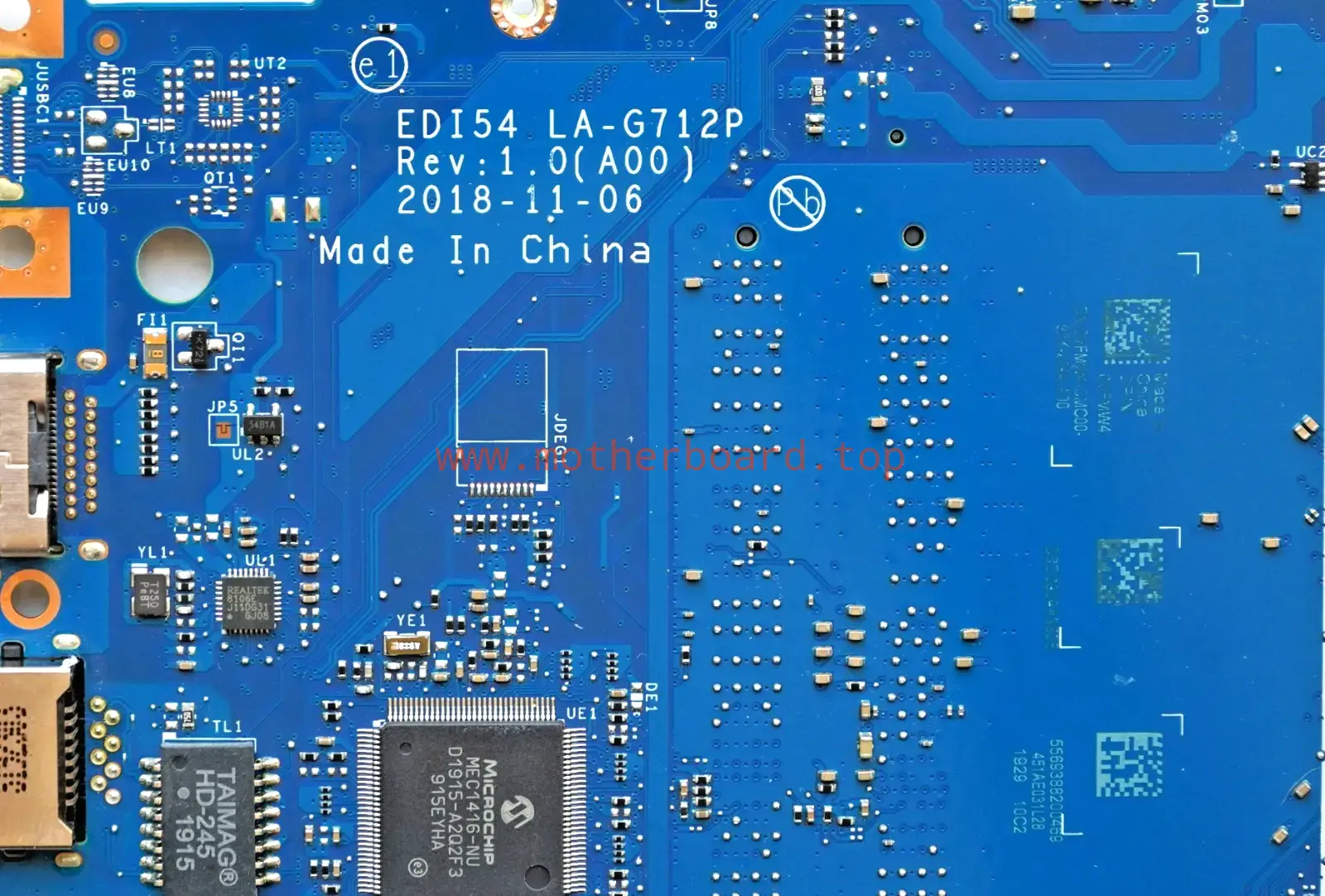 VFMW4 For Dell Inspiron 15 3580 i5-8265U 1.6GHz LA-G712P Motherboard 3