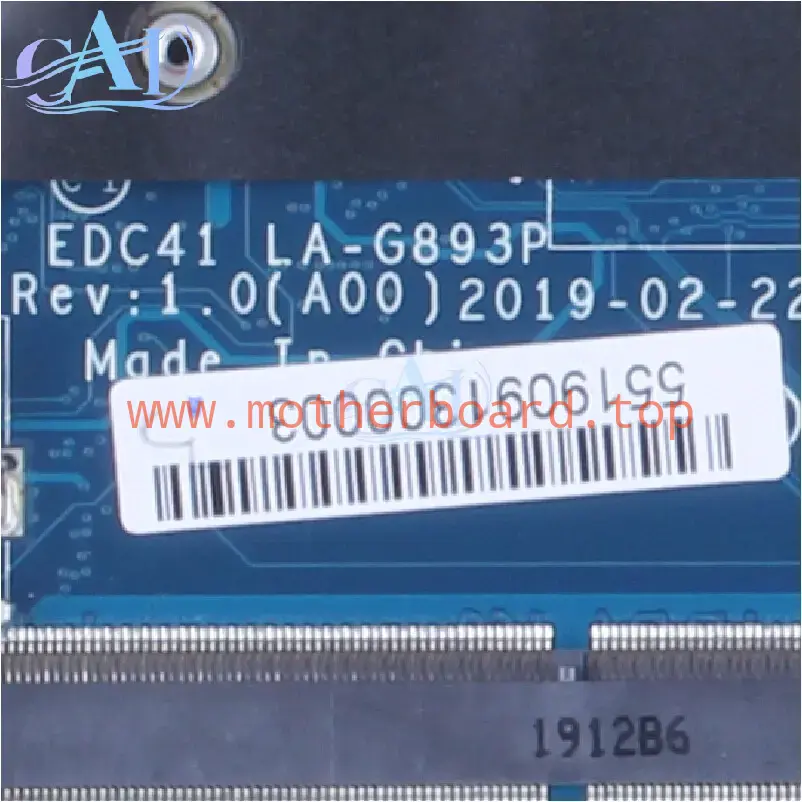 LA-G893P For DELL Latitude 5400 Laptop Motherboard i5-8365U i7-8665U GPU 2G 3