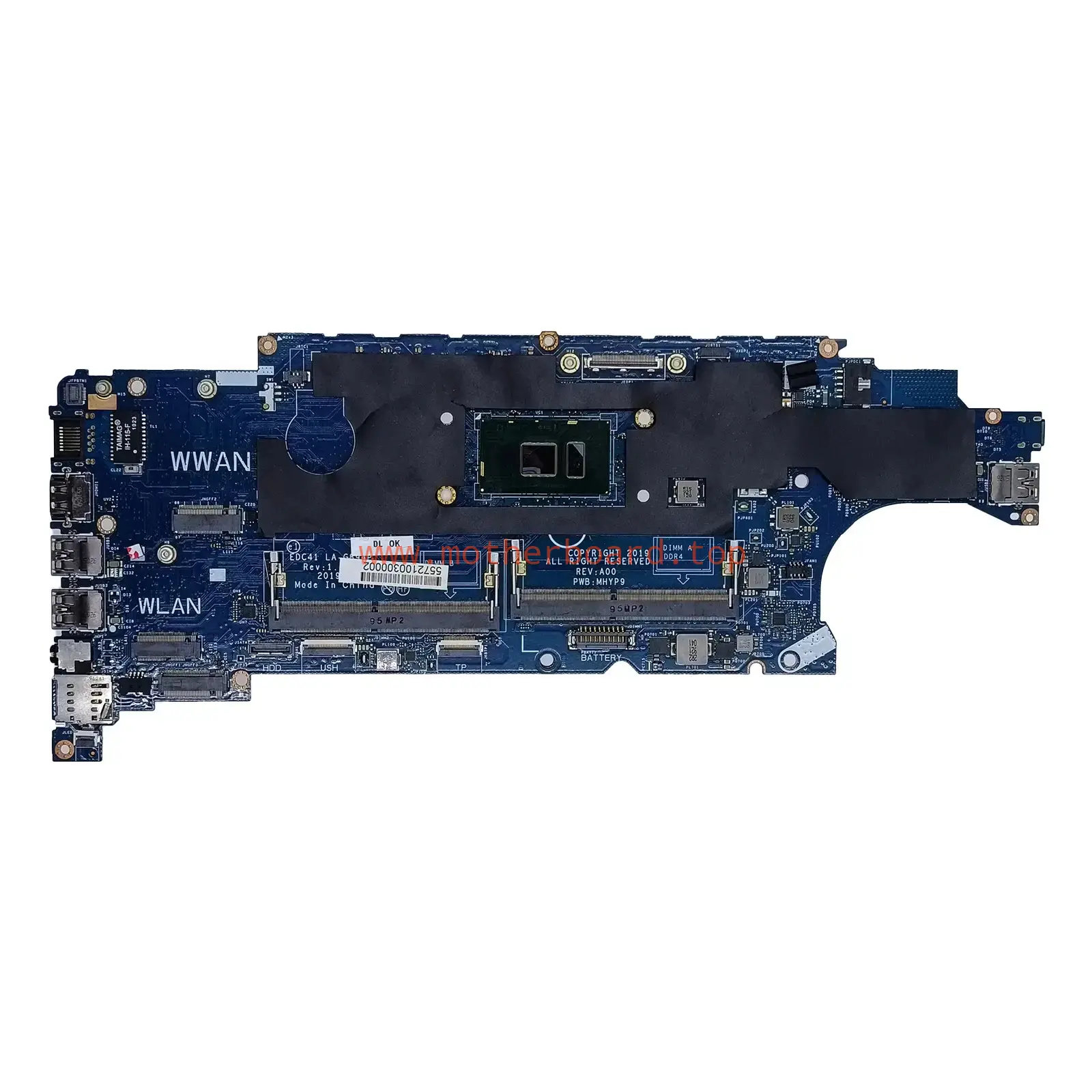LA-G894P For Dell Latitude 5400 Motherboard i3-8130U i5-8350U i7-8650U CPU