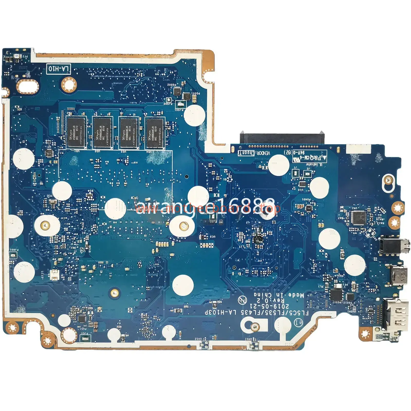 LA-H103P For Lenovo Ideapad S340-15IIL Motherboard with i3 i5 i7 CPU 4GB RAM