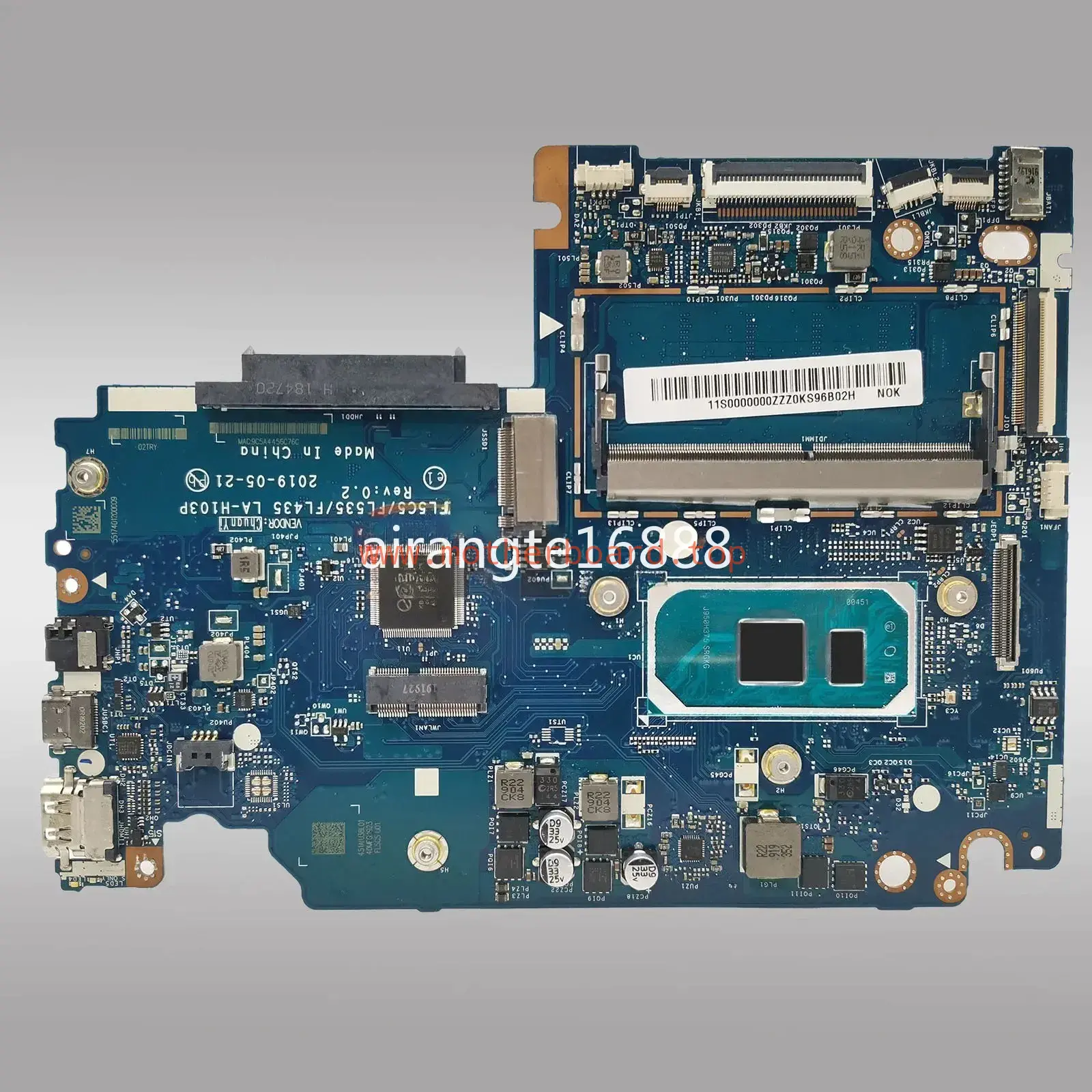 LA-H103P For Lenovo Ideapad S340-15IIL Motherboard with i3 i5 i7 CPU 4GB RAM 2