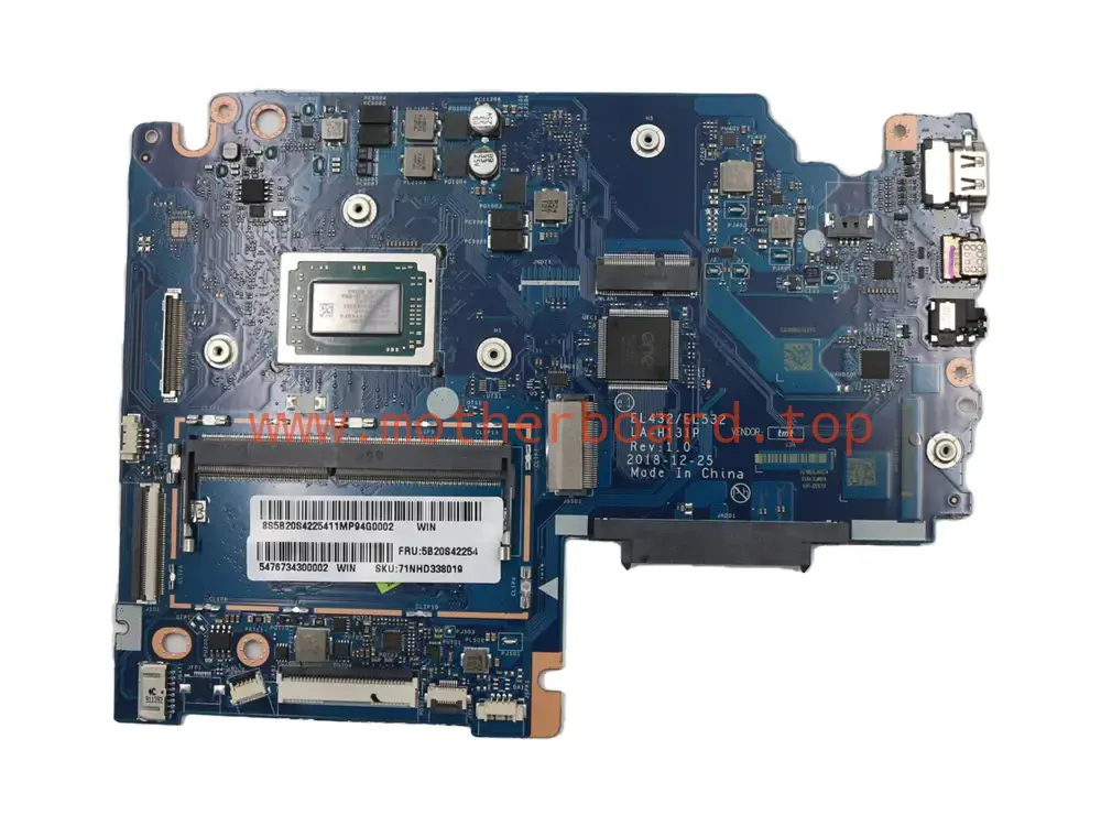 For Lenovo ideapad S340-15API Touch Motherboard R3 R5 R7 4G LA-H131P 5B20S42250