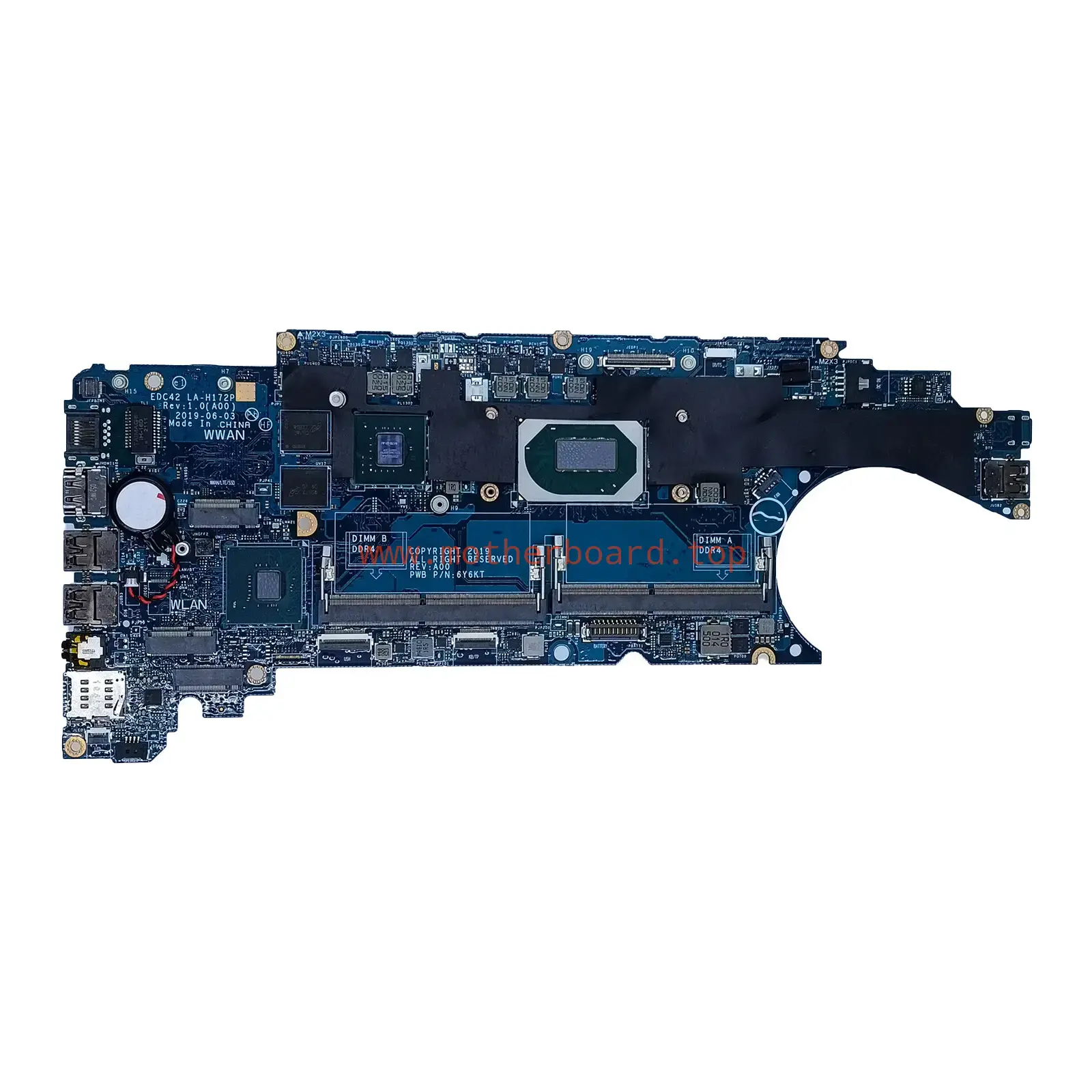 04TXRT For Dell Latitude 5401 Motherboard EDC42 LA-H172P i5-9400H MX150 2GB 2