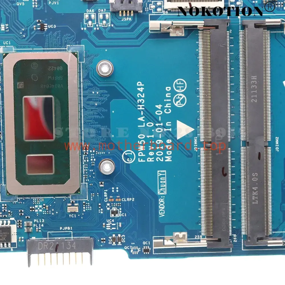 FPW50 LA-H324P For HP 15-DW 15S-DU 15S-DR Motherboard With I5/I7 CPU MX250 4G 3