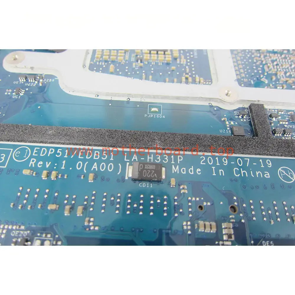For Dell XPS 15 7590 Motherboard w/ I7-9750H CPU GTX1650 GPU LA-H331P CN-018W12 3