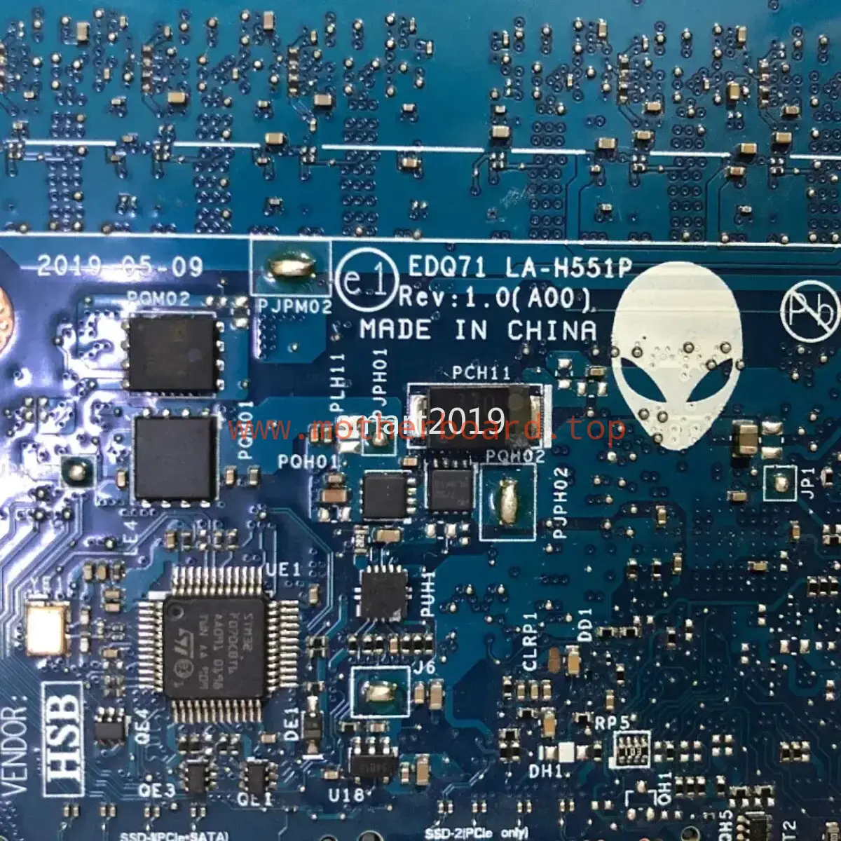 For Dell Alienware M15 R1 M17 R2 Motherboard.LA-H551P W/ i5 i7 CPU GTX1650 GPU 3