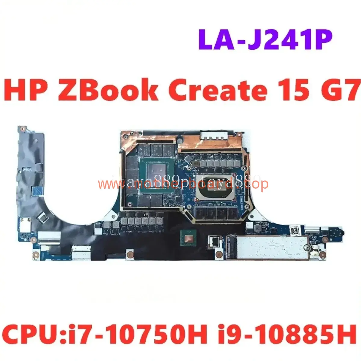 LA-J241P For HP ZBook 15 G7 Motherboard I7-10850H I9-10885H GPU RTX3000 RAM 16G