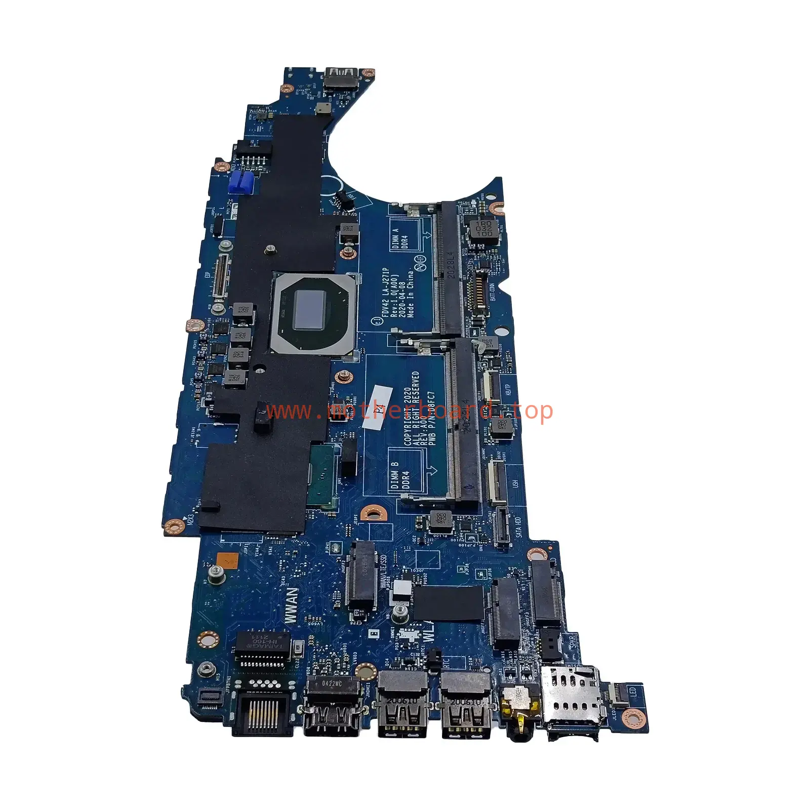 LA-J271P For Dell Latitude 5411 Motherboard i5-10300H i5-10400H i7-10850H CPU 4
