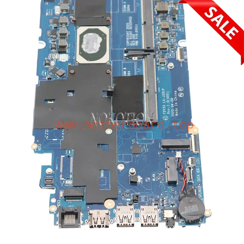 DVXVJ FDV50 LA-J281P For DELL Latitude 5511 Motherboard With SRH84 i5-10300H CPU 3