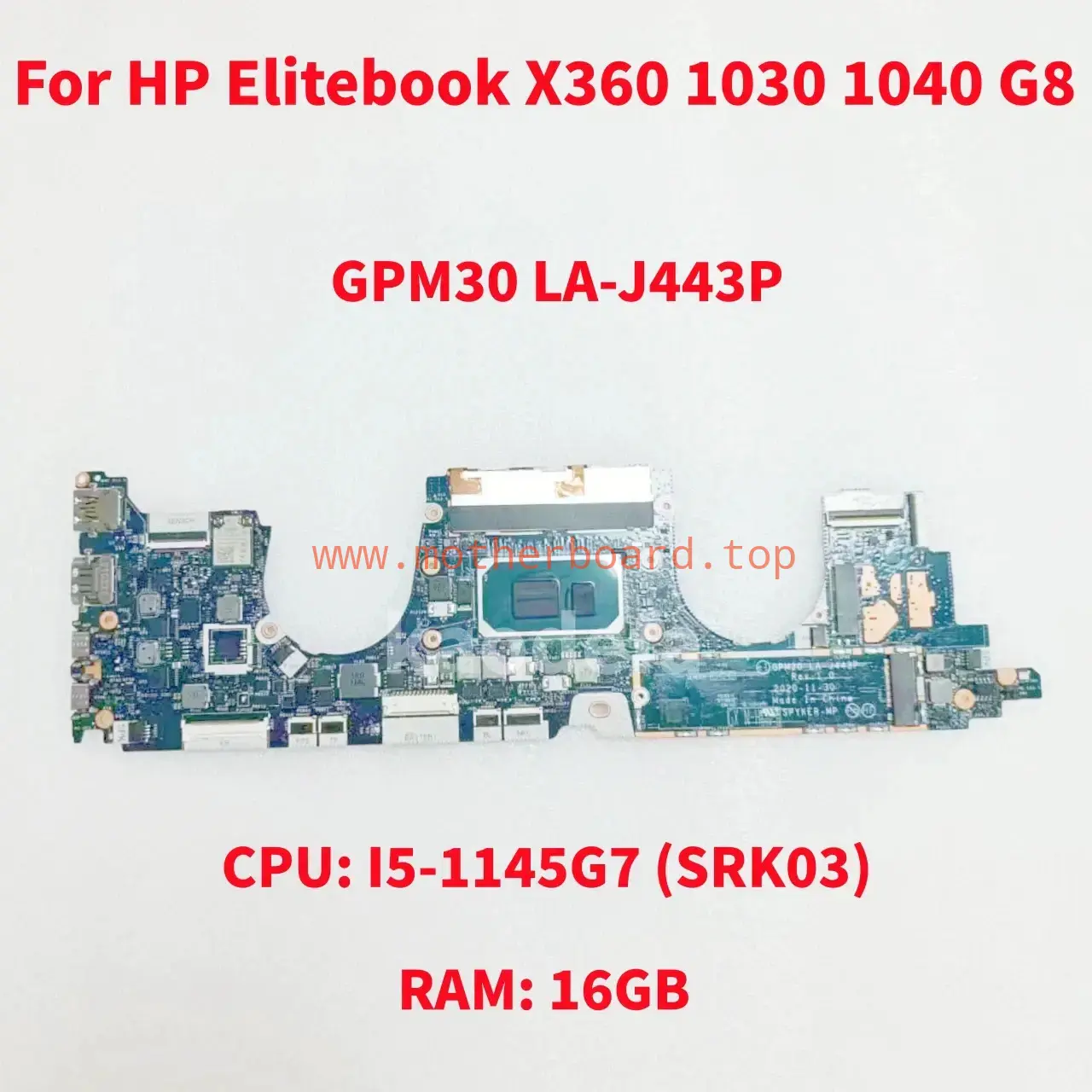 LA-J443P For HP Elitebook X360 1030 G8 Laptop Motherboard I5I7 16G M46738-601