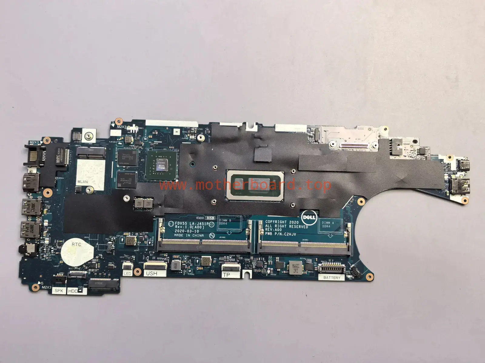 For DELL Precision 3550 I7-10610U LA-J451P Laptop Motherboard 03F1C0 JWYFF 4