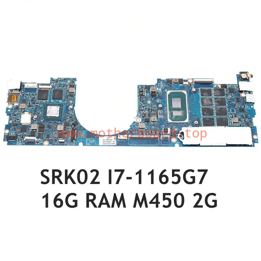 LA-J475P For HP ENVY 13-BA 13-BA1002NS Motherboard I7-1165G7 16G RAM M450 2GB