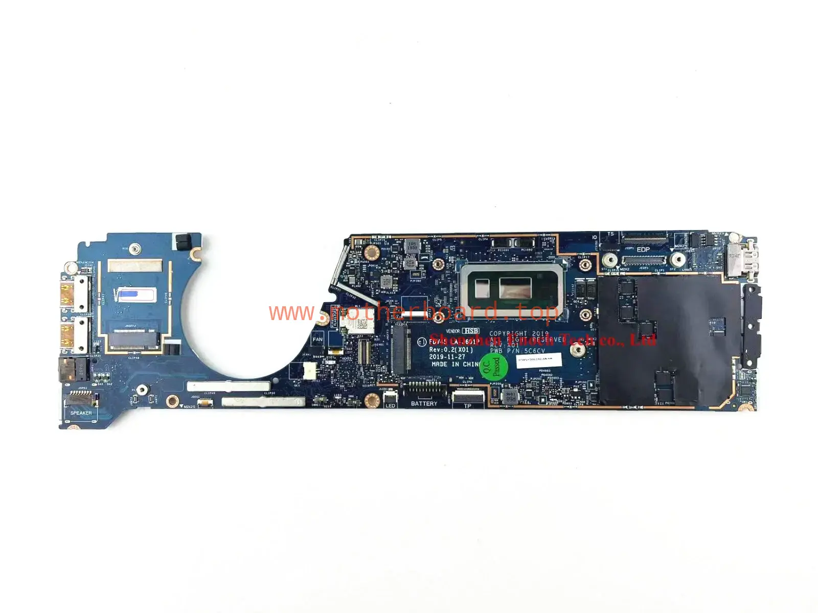 LA-J601P Mainboard For Dell Inspiron 7410 Laptop Motherboard i5-10210U CN-0F5460